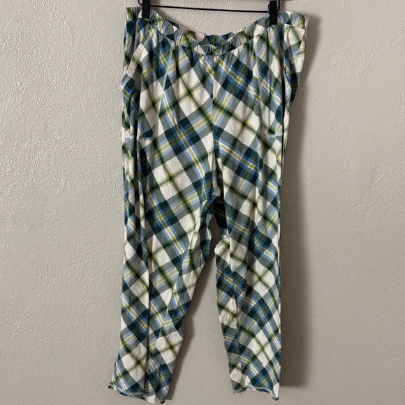 Cacique Lane Bryant Sleep Lounge Cozy Cotton Plaid Pajama Pant 18/20 2X - Picture 1 of 5